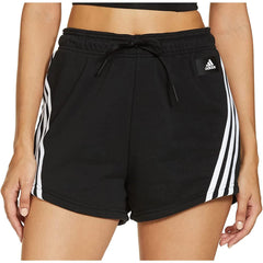Future Icon 3 Stripes Womens Training Shorts - Black