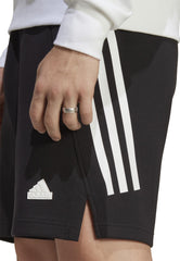 Future Icons 3 Stripes Mens Shorts - Black
