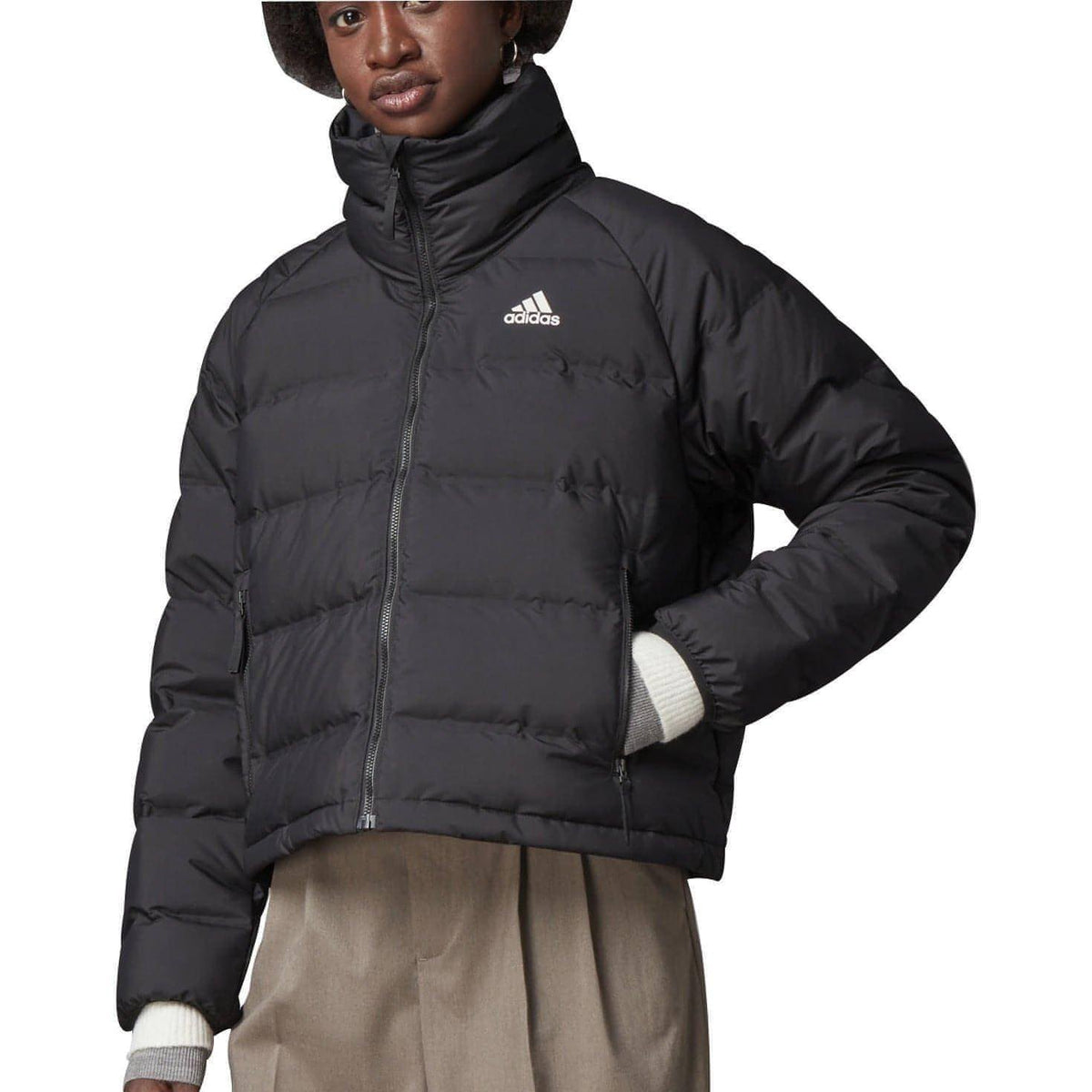 Helionic Relaxed Fit Womens Down Jacket - Black