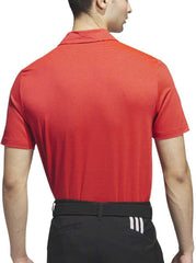 Ottoman Stripe Short Sleeve Mens Golf Polo Shirt - Red