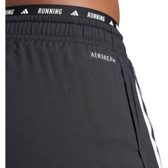 Own The Run 3 Stripes 2 In 1 Womens Running Shorts - Black