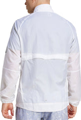 Own The Run 3 Stripes Packable Mens Running Jacket - White