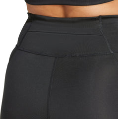 Own The Run 5 Inch Womens Short Running Tights - Black