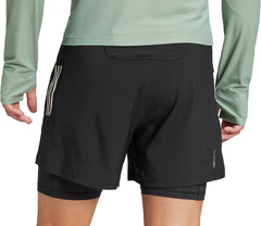 Own The Run ClimaCool 2 In 1 Mens Running Shorts - Black