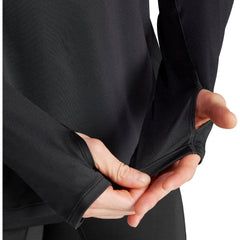 Own The Run Half Zip Long Sleeve Mens Running Top - Black