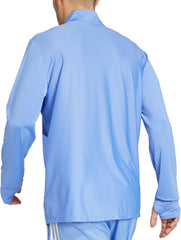 Own The Run Half Zip Long Sleeve Mens Running Top - Blue