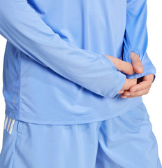 Own The Run Half Zip Long Sleeve Mens Running Top - Blue
