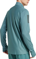 Own The Run Half Zip Long Sleeve Mens Running Top - Green