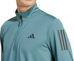 Own The Run Half Zip Long Sleeve Mens Running Top - Green