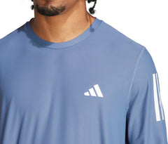 Own The Run Long Sleeve Mens Running Top - Blue