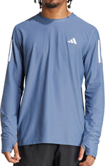 Own The Run Long Sleeve Mens Running Top - Blue