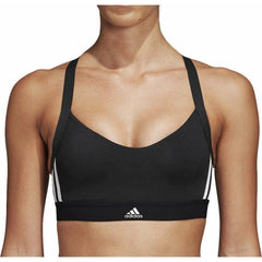 All Me 3 Stripes Womens Sports Bra - Black