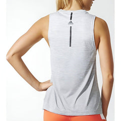 Boxtank Melange Womens Vest Tank Top - White
