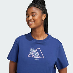 Women's Tech Illustrate Graphic Loose Fit Crop Tee