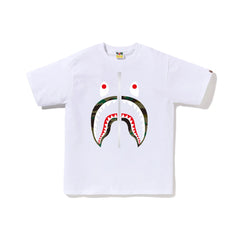BAPE 1st Camo Shark Tee 'White/ Green'