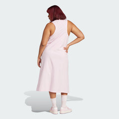 Women's 3 Stripes Long Racerback Dress (Plus Size)