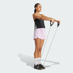 Women's Pacer Training 3 Stripes Woven High Rise Shorts