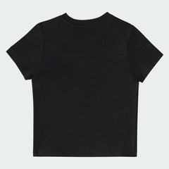 Kids' Two Piece Short Sleeve Graphic Cotton Tee and 3 Stripes Shorts Set
