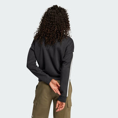 Women's Essentials 3-Stripes French Terry V-neck Sweatshirt