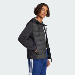 Men's Hybrid Down Hooded Jacket