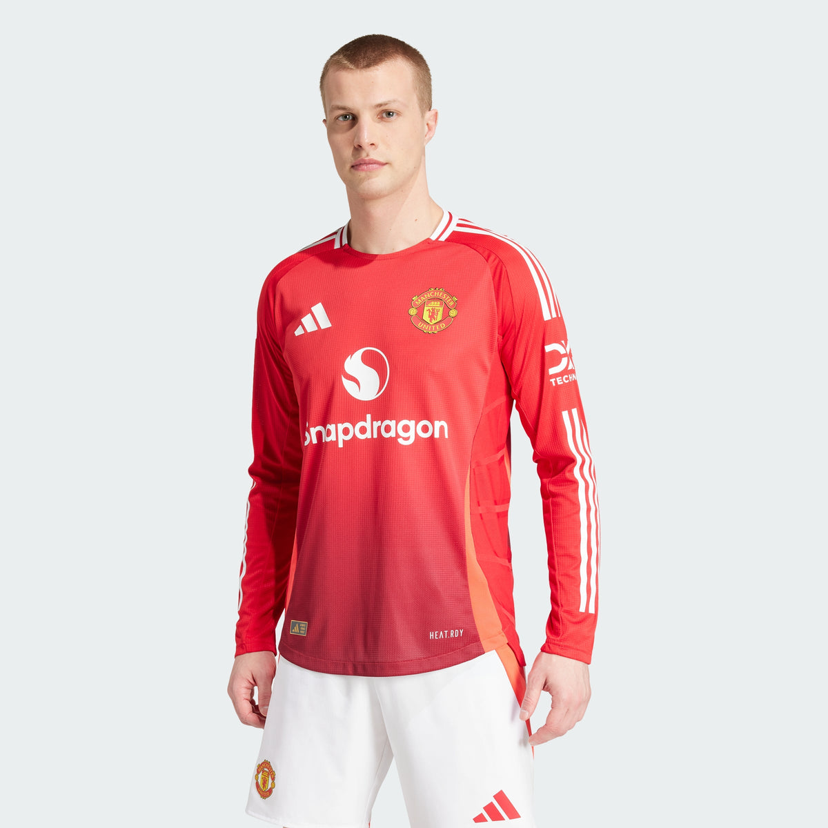 Men's Manchester United 24/25 Long Sleeve Home Authentic Jersey