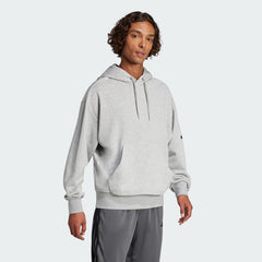 Men's Essentials Loose-Fit 3 Bar Logo French Terry Hoodie