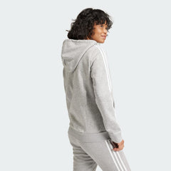 Women's Fleece 3 Stripes Full Zip Hoodie