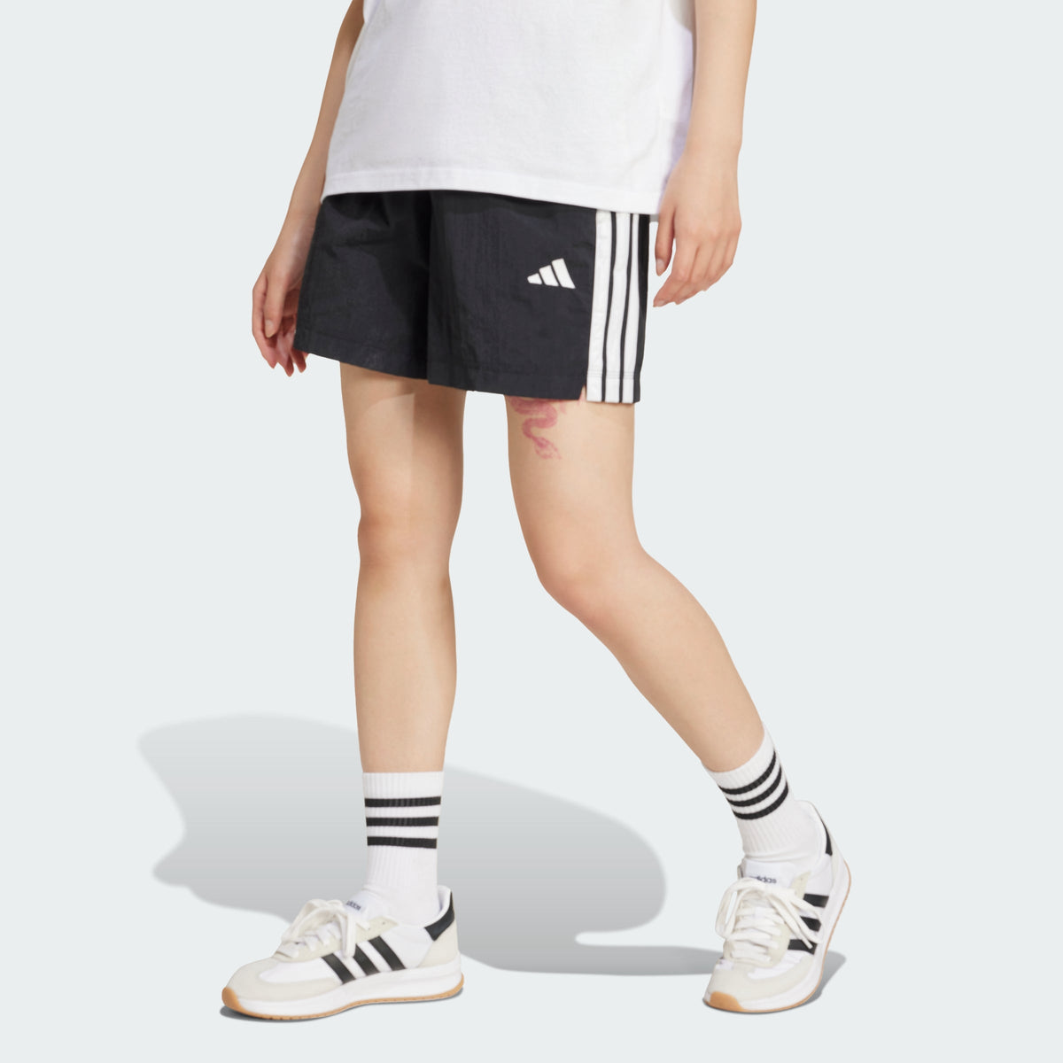 Women's Essentials 3-Stripes Lifestyle Woven Shorts