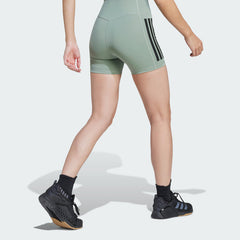 Women's Optime 3 Stripes 1 4 Short Leggings