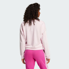 Women's Essentials 3-Stripes French Terry V-neck Sweatshirt