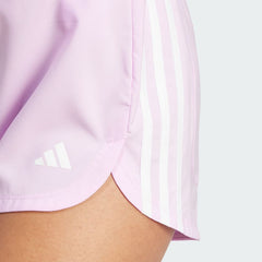 Women's Pacer Training 3 Stripes Woven High Rise Shorts