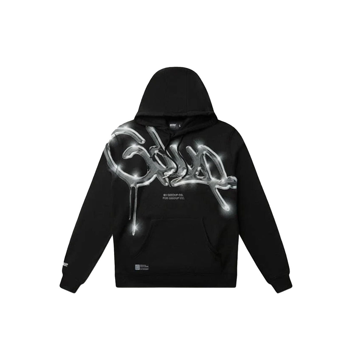 Geedup Handstyle Hoodie 'Black/ Chrome' (2024)
